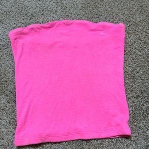 Hot pink tube top